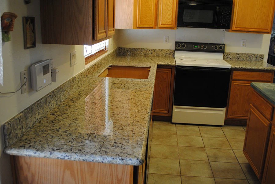 butterfly yellow granite countertops